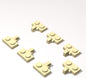 Classic Building Hinge Plate Bulk, 1x2 Locking with 1 Finger on Side with Groove 200 Piece, Compatible with Lego Parts and Pieces: (Color:Tan)