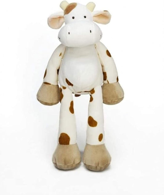Teddykompaniet Diinglisar Adorable Stuffed Animal Lovely Realistic Large Cow Animal Baby Comforter Soft Plush Sleep Toys | Birthday Gift for Baby Child Toddler |Ages 0+
