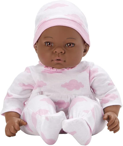Madame Alexander 16-Inch Lee Middleton Newborn Baby Doll, Pink Cloud, Dark Skin Tone