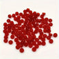 260 Piece Transparent Colors Building Plate Bulk, Round 1x1, Compatible with Lego Parts and Pieces: (Color:Transparent Red)