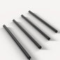 Classic Building Axle Bulk, 16L 10 Piece, Compatible with Lego Parts and Pieces:(Colour:Black)