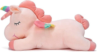 Unicorn Stuffed Animal, Soft Unicorn Plush Hugging Pillow Toy Gifts for Kids (Pink, 23.6 in)