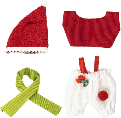 2PC Clothes for 17cm Dolls(NO Doll) Outfit for LA with Accessories Suit Cute for 17cm Dolls Stylish Dress Up Set for BU Christmas Set