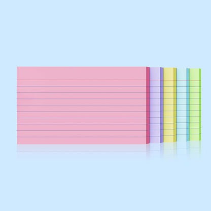 250 Count Index Cards 3x5 Inch 180gsm Heavy Weight Colored Flash Card (50 Sheets Each), Note Taking for Students, Teachers, Professionals, Study Note Cards for Office Home School