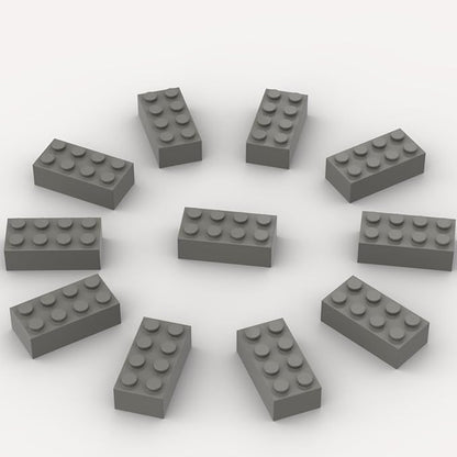 500 Piece Dark Gray Bricks Bulk, Gray 2x4 Building Bricks Flat, Compatible with Lego Parts and Pieces: 2x4 Dark Grey Bricks(Color: Dark Gray)