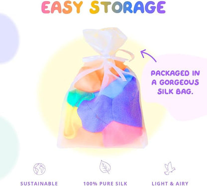 Sarah's Silks Rainbow Balloon Ball | Reusable Safe Balloon Toy for Children