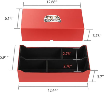 G-PLUS Red Coin Slabs Storage Box Intercept Shield Fit for 50 Certified Coins Holders