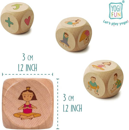 Yogi Dice Educational Yoga Dice Game for Kids, Fun Yoga Exercise Dice for Solo or Group Play