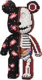 DAHONPA Animal Graffiti Skeleton Bear Micro Building Blocks Set（7220PCS）, Gift for Adults and Kids