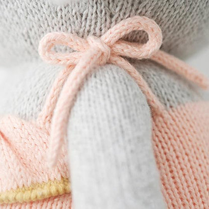 cuddle + kind Eloise The Elephant Regular 20" Hand-Knit Doll – 1 Doll = 10 Meals, Fair Trade, Heirloom Quality, Handcrafted in Peru, 100% Cotton Yarn