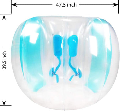 SUNSHINEMALL 2 Pack Inflatable Bumper Balls for Adults (4ft/1.2m) Giant Sumo Balls Body Bumpers Balls Buddy Zorb Ball Outdoor Toys for Kids Yard Human Bubble Ball Hamster Ball(Red+Blue, 48inch)