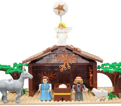 Ultimate Play Set - Large Indoor Nativity Scene, 15 Characters, Trees - Buildable Christian Sets for Kids, Perfect Stocking Stuffer, Gift for Christmas