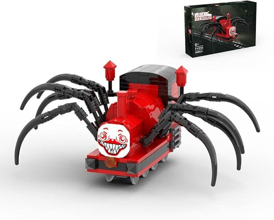 Charles Chooo Chooo Building Toy Set,259Pieces Horror Game Spider-Train Monster Building Blocks, Charles Train with Spider Figure Model Building Kit for Gaming Fans (Spider Train Monster)
