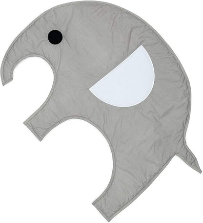 Lincove Playmat Quilted Elephant Baby Floor Mat Decorative Cotton Baby Play Mat Washable Newborn Baby Mat