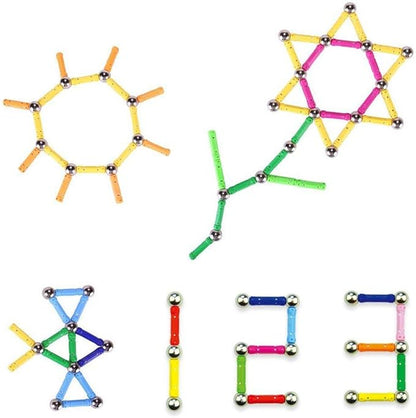 308Pcs Magnetic Building Sticks Blocks, Magnet Educational Toys STEM Toys for Kids and Adult, 3D Construction Building Toy with Storage Bag