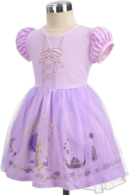 Dressy Daisy Princess Dress Up Clothes Halloween Fancy Party Tulle Skirt Summer Outfit for Baby & Toddler Girls