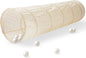 3 Sprouts Kids Play Tunnel - Pop Up Collapsible Tunnels with Recycled Fabric - Fun Crawling Tunnel for Toddler, Baby, Children to Crawl Through, Gross Motor Toy for Indoor Play - Terrazzo Beige