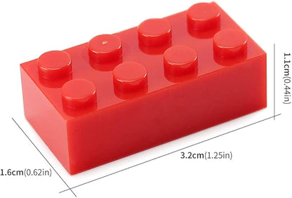 Feleph 100pcs 2x4 Bricks Red Parts Pieces Building Blocks Classic Creative Play Set Toy Accessories Compatible with 3001 Major Brick Brands