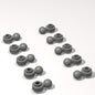 Classic Building Plate Bulk, Round 1x1 with Tow Ball with Shaped Hole 120 Piece, Compatible with Lego Parts and Pieces: (Color:Dark Gray)