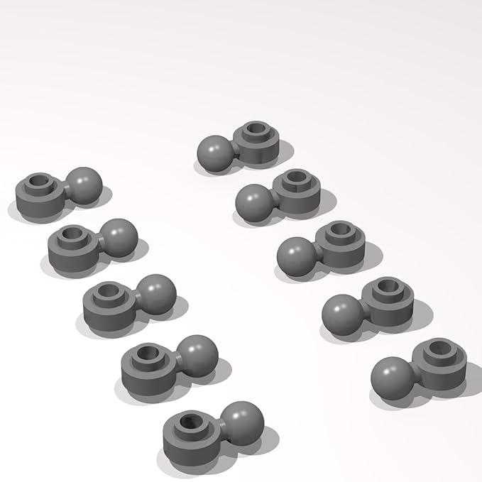 Classic Building Plate Bulk, Round 1x1 with Tow Ball with Shaped Hole 500 Piece, Compatible with Lego Parts and Pieces: (Color:Dark Gray)