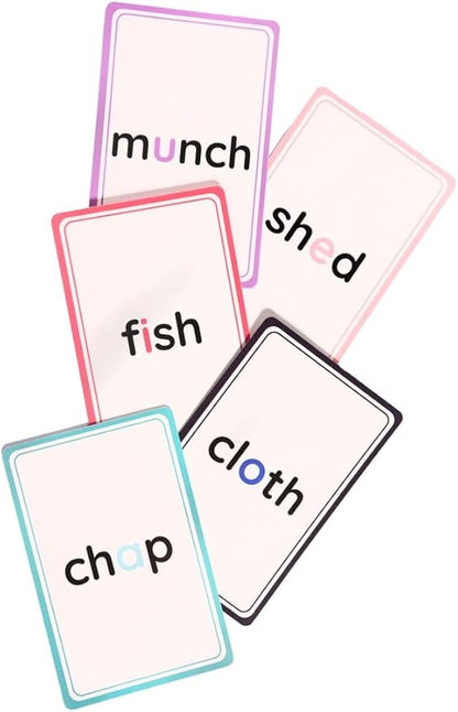 Wild Words Digraphs & Blends Card Game – Phonics & Reading Game for Kids Ages 4+ – Educational Learning Game for Word Recognition, Spelling – Perfect for Classroom & Family