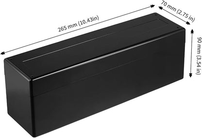 JAPCHET 8 Pack Coin Slab Storage Box with 20 Slab Coin Holders, Black Plastic Coin Case for Collectors 2.7 x 10.4 x 3.5 Inch