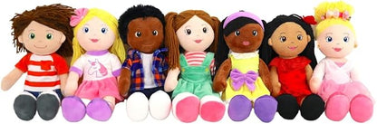 Playtime by Eimmie 14" Ballerina Soft Baby Doll for Girls - Plush Rag Doll for Toddlers & Infants, Washable Stuffed Toy with Sensory Fabric Body - Great for Gift, Birthdays & Special Occasions