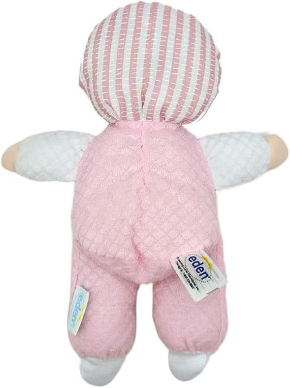 Genius Baby Toys Soft Baby Doll - Cuddly and Soft - Perfect First Baby Doll for Infants and Toddler - Cute Pink and White Outfit - No Hard Parts - Nontoxic First Doll - Perfect for Baby Shower