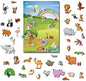 Magnetic Portable Playboard Cute Zoo Ainimal Magnets Create Scene for Learning Travel Toy (51 Pcs)