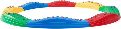 VEVOR Balance Beam Stepping Stones, 8 PCS Toddler Balance Boards Non-Slip Textured Surface & Rubber Pads, Montessori Toy for Kids 3-6, Build Coordination and Gross Motor Skills, Indoor or Outdoor Play
