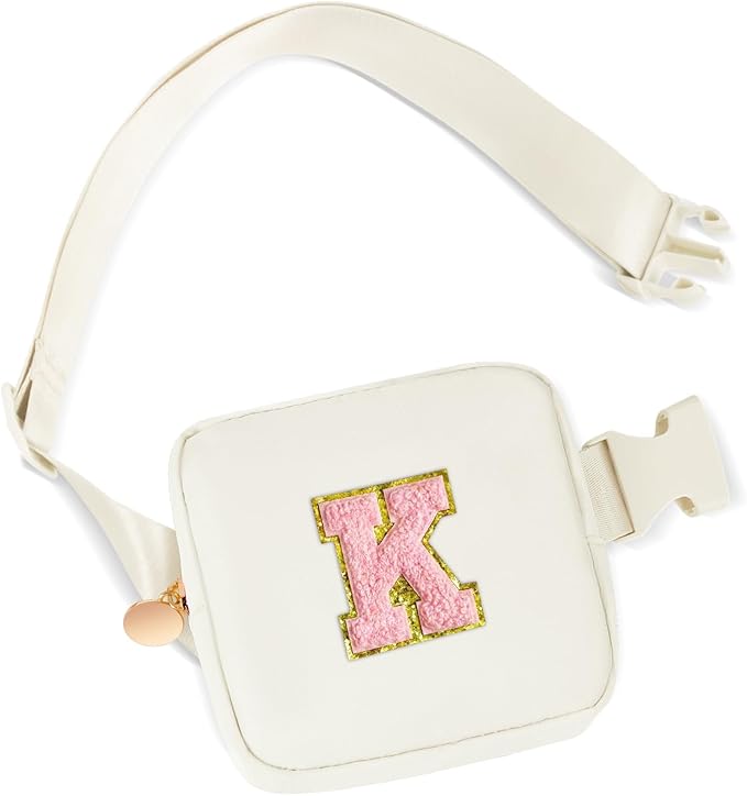 Girl Stuff - Teen Girl Gifts Trendy Stuff,Mini Cross Body Bag for Girls Belt Bag - Cute Fanny Pack for Kids Teen,Crossbody Bag for Women Trendy Belt Bag Waist Packs - Cream,K