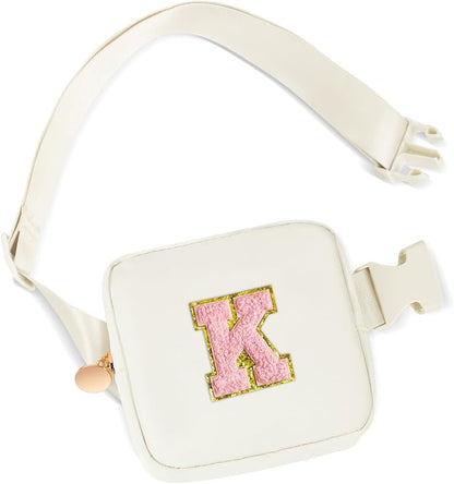 Girl Stuff - Teen Girl Gifts Trendy Stuff,Mini Cross Body Bag for Girls Belt Bag - Cute Fanny Pack for Kids Teen,Crossbody Bag for Women Trendy Belt Bag Waist Packs - Cream,K