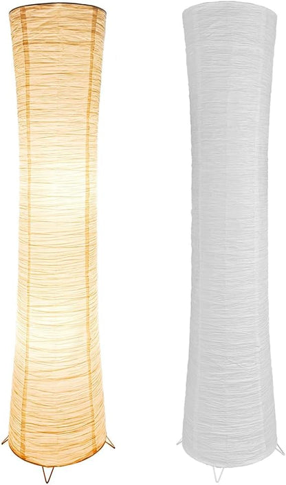 Paper Floor Lamp Floor Lamps for Living Room Paper and Chrome Standing Lamp Room Decoration Festival Lantern Light Nightstand Lamp Bedroom Dresser Living Kids Room College Dorm Coffee