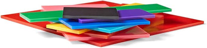 hand2mind Rainbow Fraction Squares, Montessori Math Materials, Fraction Manipulatives, Unit Fraction, Math Manipulatives for Elementary School, Homeschool Supplies (Set of 15)