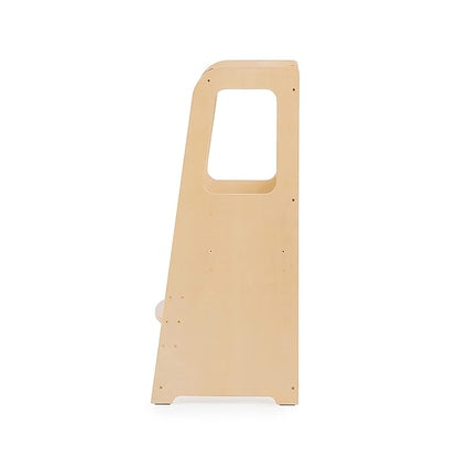dadada Baby Montessori Toddler Tower - Adjustable Kitchen Step Stool for Kids with Safety Rail - Baby-Safe Finish, Encourages Cooking Skills and Independence - Natural