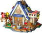 Dream Mini Wood Cabin Micro Building Set with LED Light Wooden Forest House Block Toy with Tree Log Stem Houses Construction Model for Adults Teens Birthday Gift