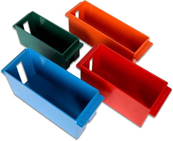 BankSupplies Large Capacity Storage Trays Set for Pennies, Nickels, Dimes, and Quarters - High Capacity Box, Rolled Coin Holder, Stackable Sorting Tray