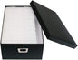 novelinks Photo Case 4" x 6" Photo Storage Box - 10 Inner Picture Storage Container (Black, 1 Pack)