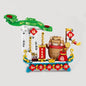 Chinese Style Fashion Building Block Set Chinese Traditional Elements Home furnishings Children's Educational Toys Gifts Suitable for Children Over 6 Years Old Boys and Girls (Wealth Pig)