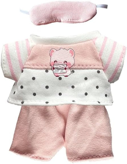 17cm Doll Clothes Set - 3PCS Outfit with Headband, Top & Pants (Fit 1st/2nd/3rd Gen ,Doll Not Included) Cute Kawaii Fashion Accessories