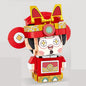 Chinese Style Fashion Building Block Set Chinese Traditional Elements Home furnishings Children's Educational Toys Gifts Suitable for Children Over 6 Years Old Boys and Girls (The God of Wealth)