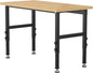 48" Adjustable Workbench,Heavy-Duty Work Table,3000 LBS Load Capacity Particleboard Hardwood Workstation Outlets with Fixed feet,for Workshop, Garage