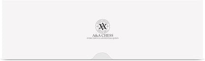 A&A Tournament Chess Set/ 20''x20'' Foldable Silicone Chess Board / 3.75'' King Height Plastic Quadruple Weighted Classic Staunton Pieces/Storage Bag for 6 Years Old - 2 Players
