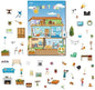 Magnetic Portable Playboard Doll House Family Magnets Learning Travel Toy (65 Pcs)