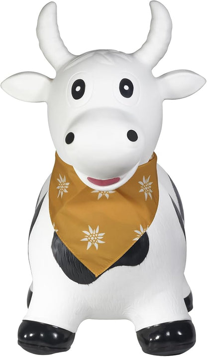 Kindsgut Bouncy Animal Hopper Cow for Children, Designed in Germany, Playful and Modern Colors, air Pump Included, Indoors and Outdoors