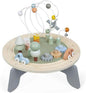 Janod J04402 Sweet Cocoon Wooden Activity Multi-Play Table Toddlers – Fine Motor Development – Non-Slip Feet – Water Painted and FSC Certified – Suitable for Age 1 Year and Above