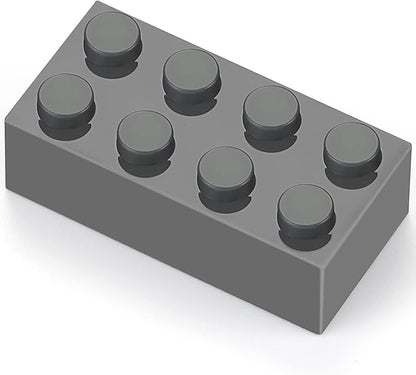 Feleph Dark Bluish Gray 2x4 Bricks 320 Pieces Grey Classic Building Blocks Creative Play Set Toy Accessories Compatible with Major Brick Brands (Gray deep)