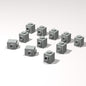 Classic Building Brick Bulk, 1x1 with Stud on Side 120 Piece, Compatible with Lego Parts and Pieces: (Color:Light Gray)