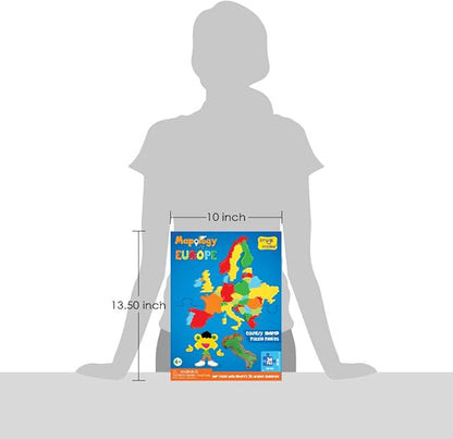 Imagimake Mapology Europe Map Puzzle - Geography for Kids - Learning & Educational Toys - Puzzles for Kids Ages 4-8, Gift for Gift for 4, 5, 6, 7, 8 Year Old