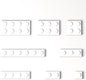 100 Pieces Classic Building Plate Assortment Pack, 8 Sizes Small Baseplates Multipacks, Compatible with Lego Parts and Pieces, Small Plate for Building(Color:White)